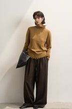 Fringed High Neck Knit Sweater image 5