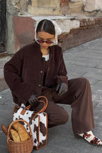 Stand Collar Single-Breasted Jacket image 6