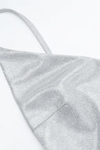 V-Neck Glitter Backless Slip Dress Party Dress image 8