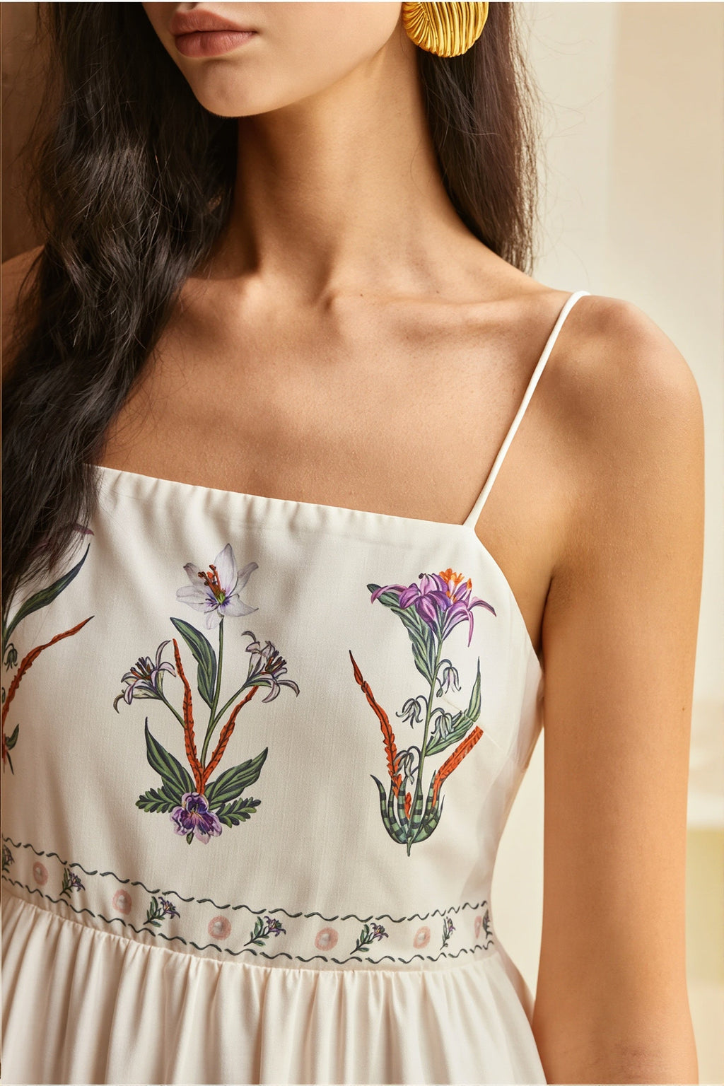 Swing Print Bandeau Cami Boho Dress image 4