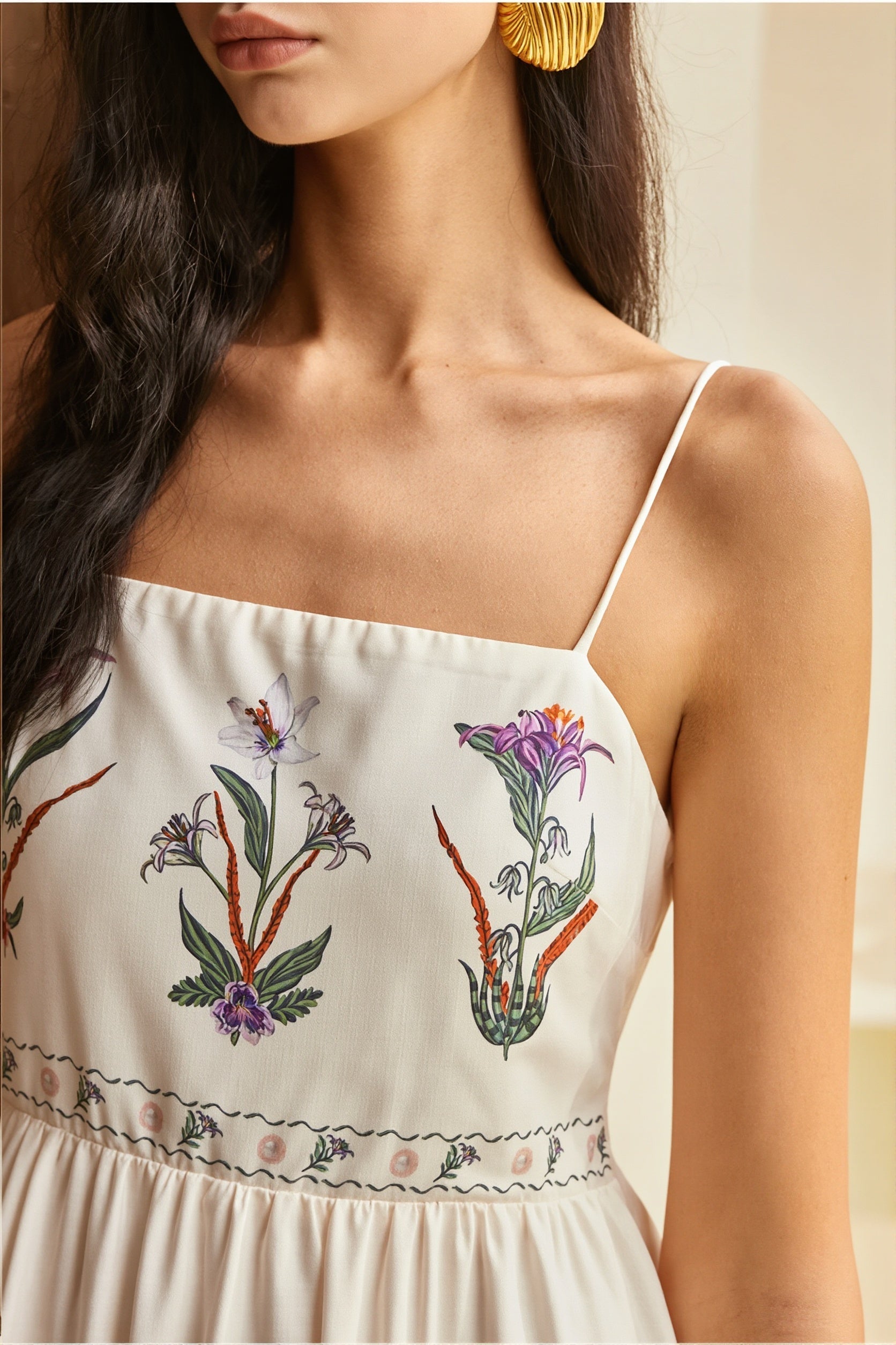 Swing Print Bandeau Cami Boho Dress image 4