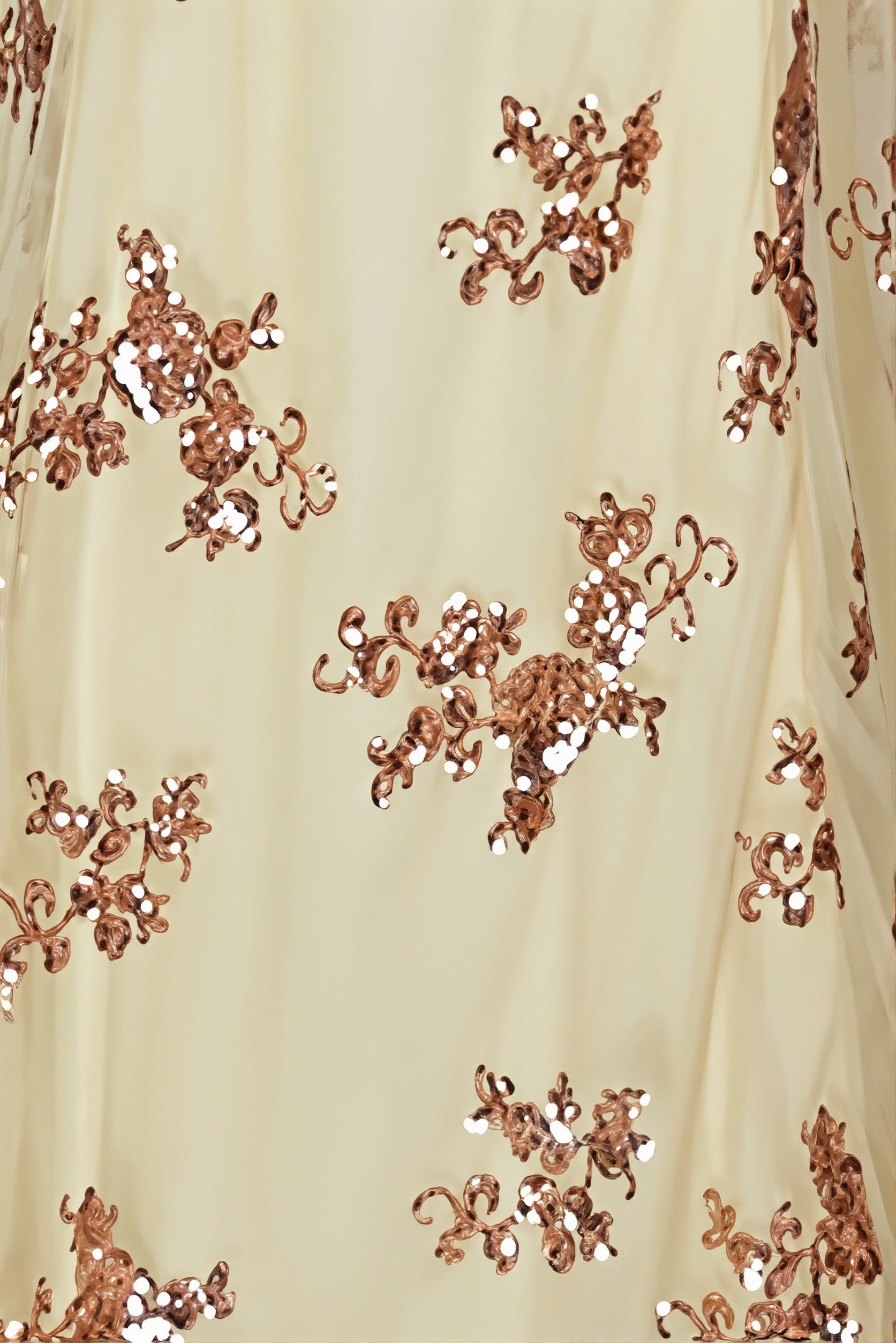 Slim Backless Floral Sequin Maxi Dress image 8