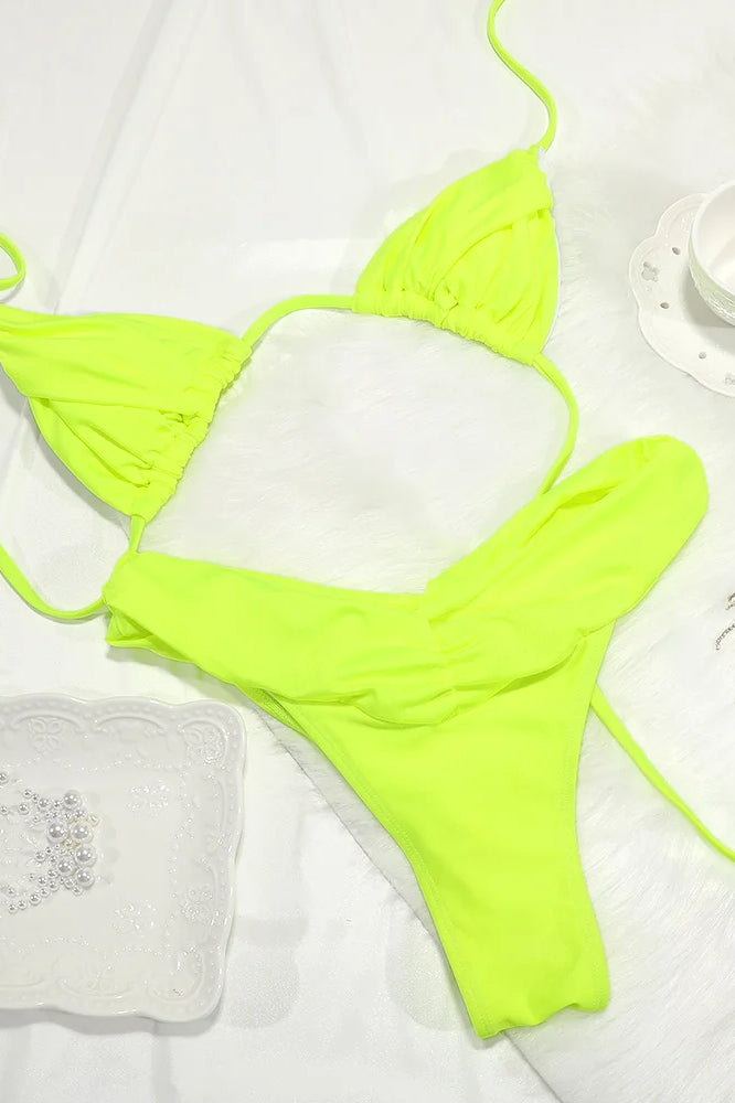 Ruffle Patchwork Bikini Set image 3