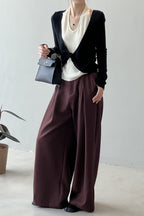 Patchwork Layered Halter Long Sleeve Tee image 16