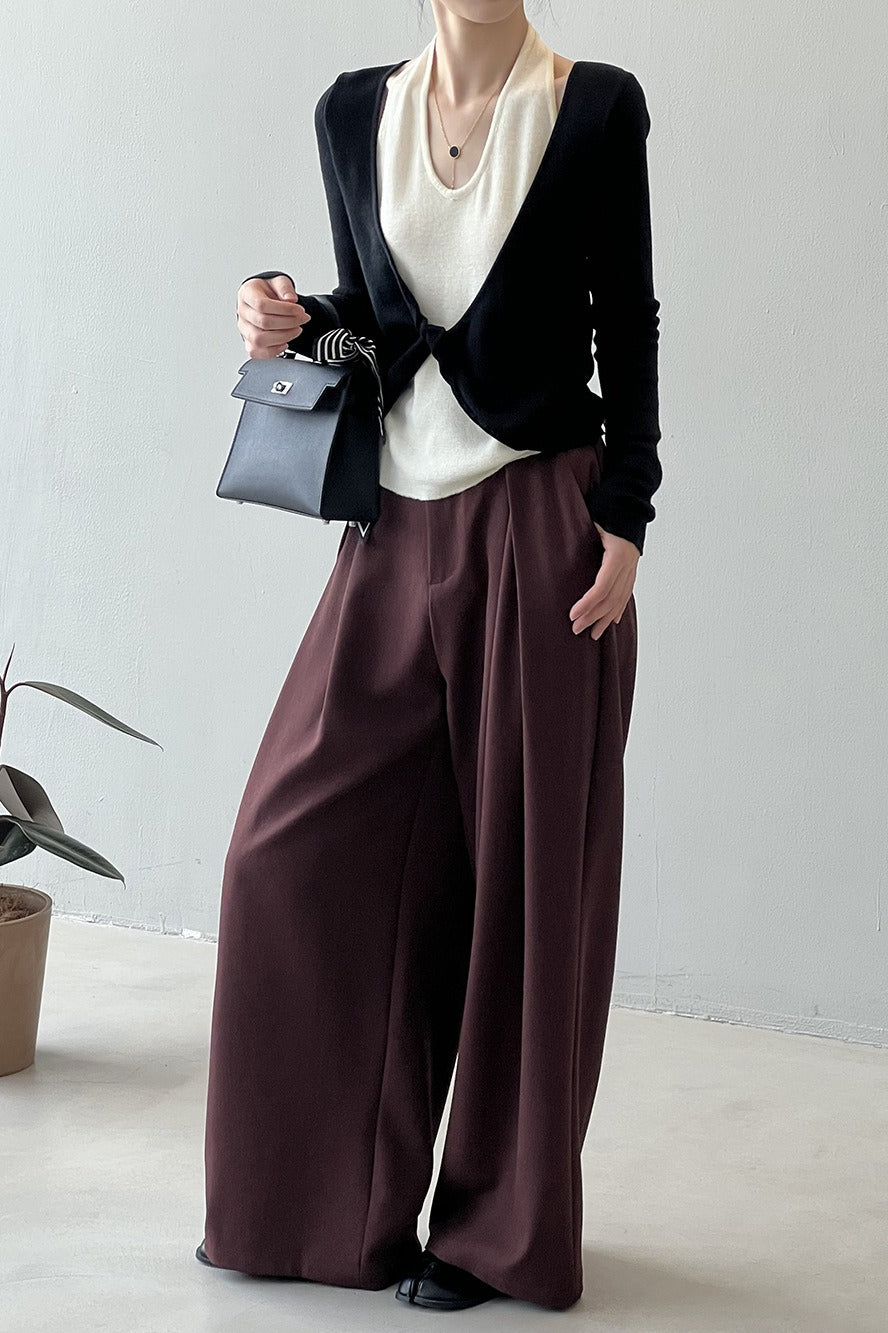 Patchwork Layered Halter Long Sleeve Tee image 16