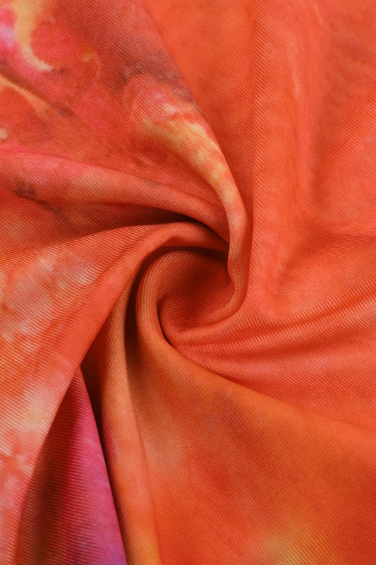 Gradient Mesh Ruffle Neckline Halter Maxi Dress image 5