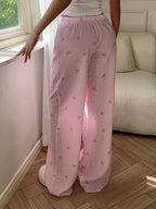 Striped Wide Leg Drawstring Pant image 4
