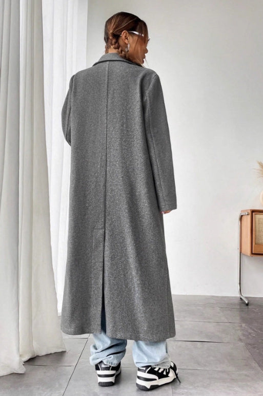 Minimalist Wool Duster Coat image 6