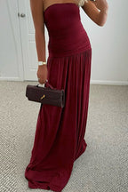 Strapless Off Shoulder Maxi Formal Dress image 4