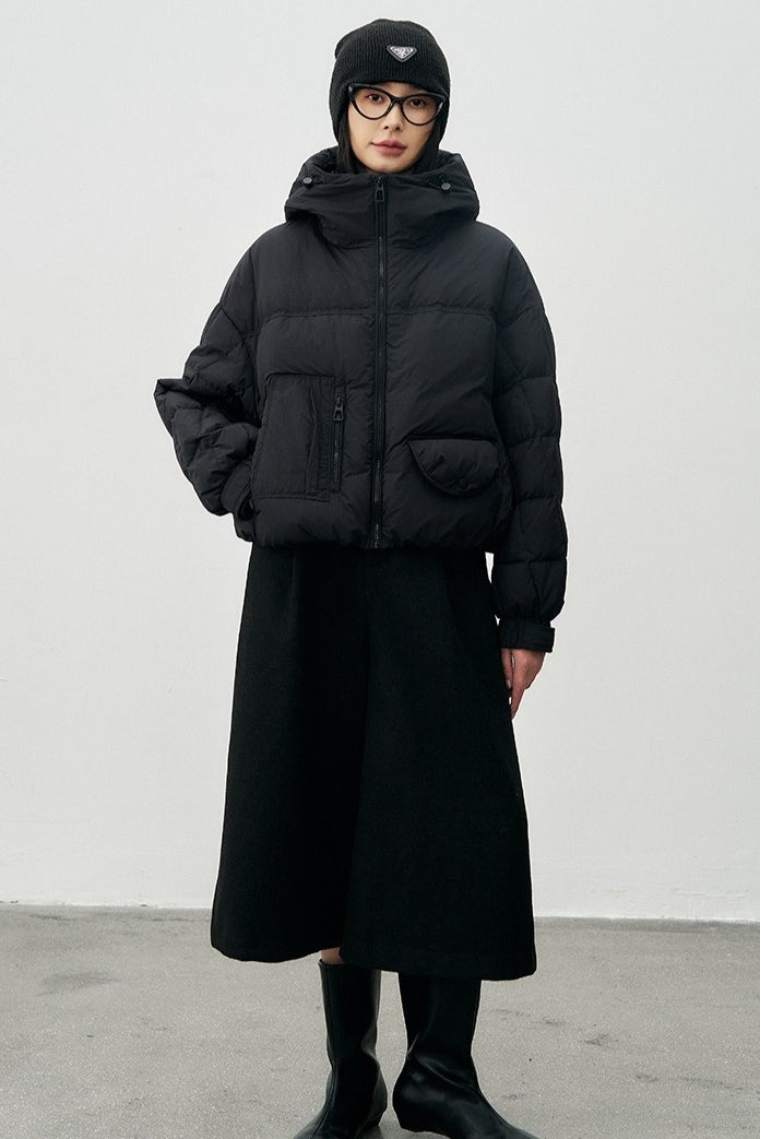 Cropped Relaxed Fit Puffer Jacket image 6