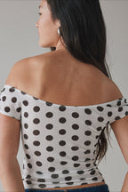 Print One Shoulder Ruched Cropped T-shirt image 5
