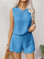Dulcie Short Set detail view styled for Avrienne