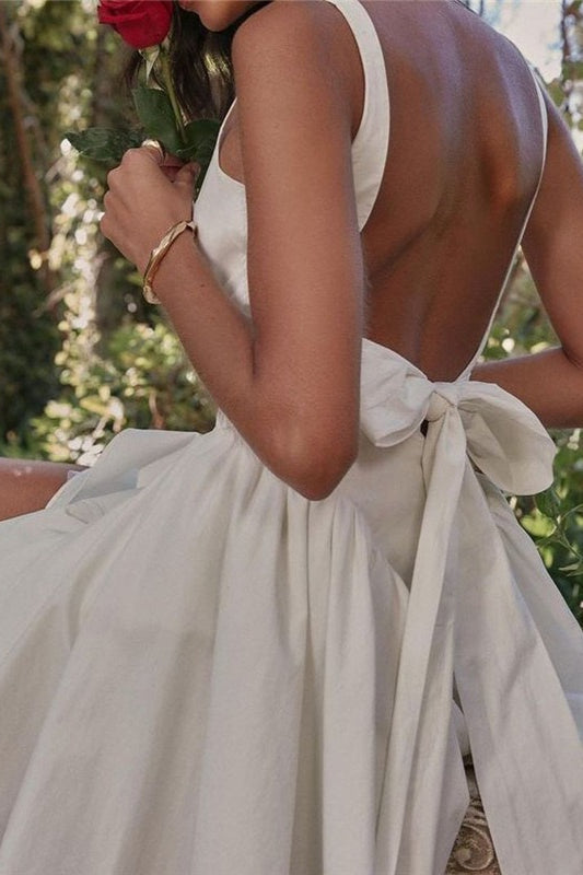 Sexy Backless Bow Tie Party Dress image 3