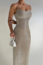Sequin Strappy Party Dress image 4