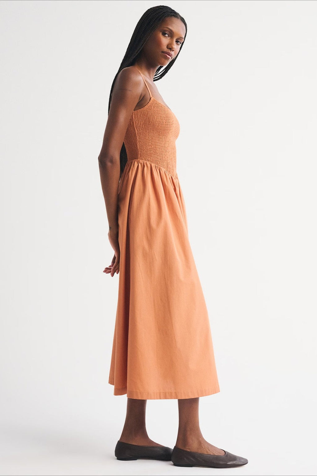 Striped Pocket A-Line Printed Midi Dress image 15