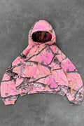 Y2K Retro Camo Print Zip Up Hoodie image 1