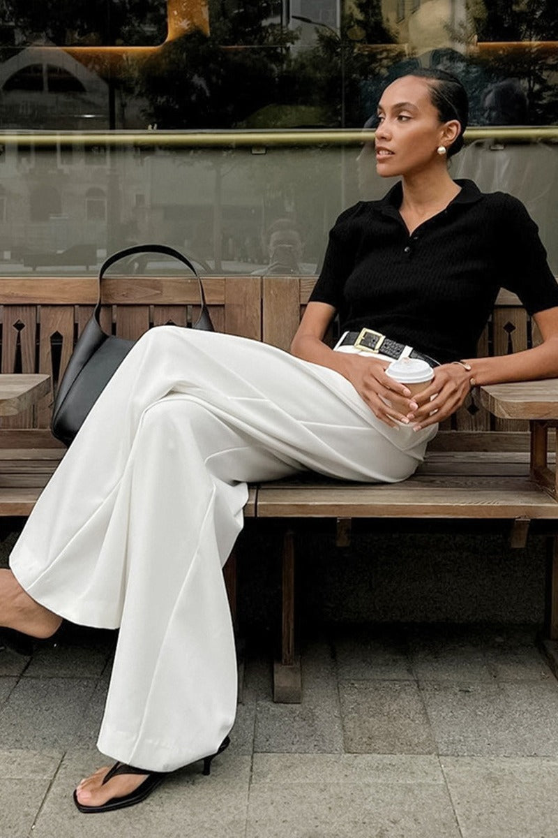 Versatile High Waist Wide Leg Pants image 2
