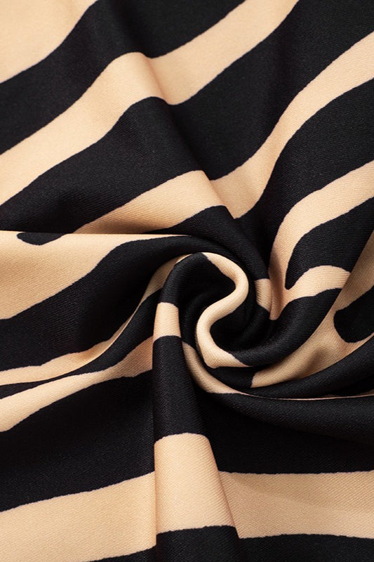 Zebra Print Strapless Bodycon Mini Dress image 5
