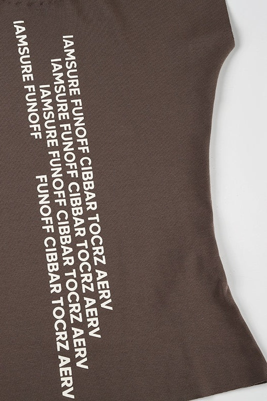 Casual Street Sexy Letter Print Minimalist T-shirt image 9