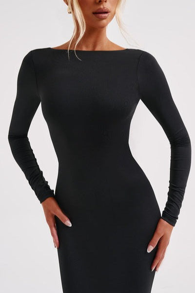 Long Sleeve Backless Bodycon Formal Dress image 13