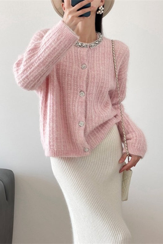 V-Neck Slim-Fit Knit Cardigan image 6