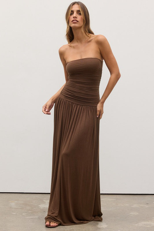 Strapless Off Shoulder Maxi Formal Dress image 7