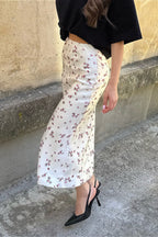 Floral High Waist Slim Pencil Skirt image 2