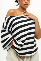 Casual Colorful Striped Loose T-Shirt image 10