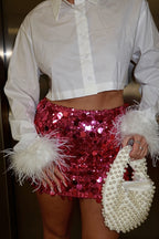Chic Sparkle Sequin Mini Skirt image 4