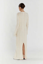 Solid A Line Maxi Sweater Dress image 9