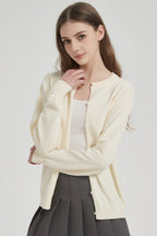Cotton Crew-Neck Lightweight Knit Outerwear Cardigan image 11