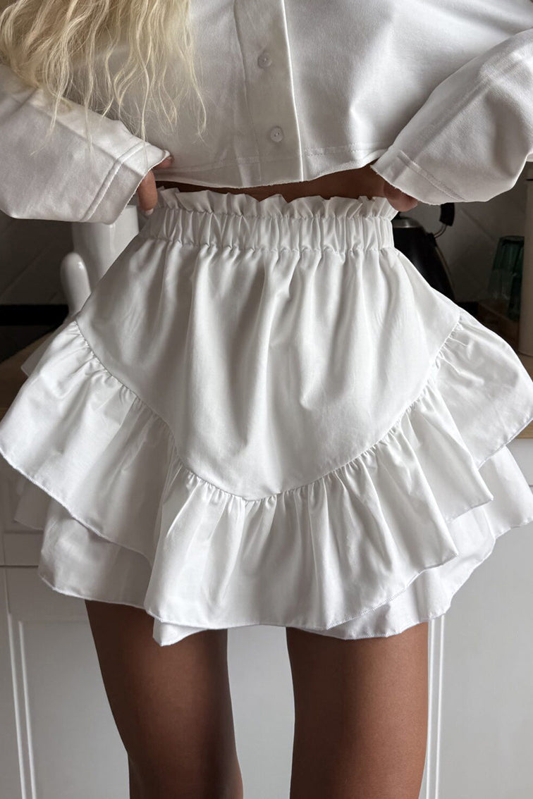 Ruffled High Waist Tiered Skirt image 2