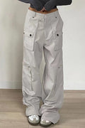 Retro Low-Waisted Pocket Denim Cargo Pant image 1
