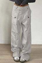 Retro Low-Waisted Pocket Denim Cargo Pant image 1