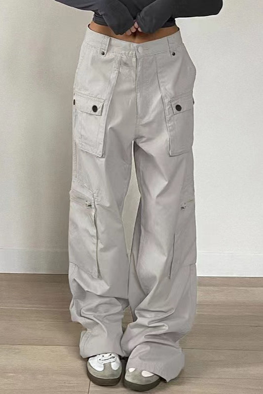 Retro Low-Waisted Pocket Denim Cargo Pant image 1