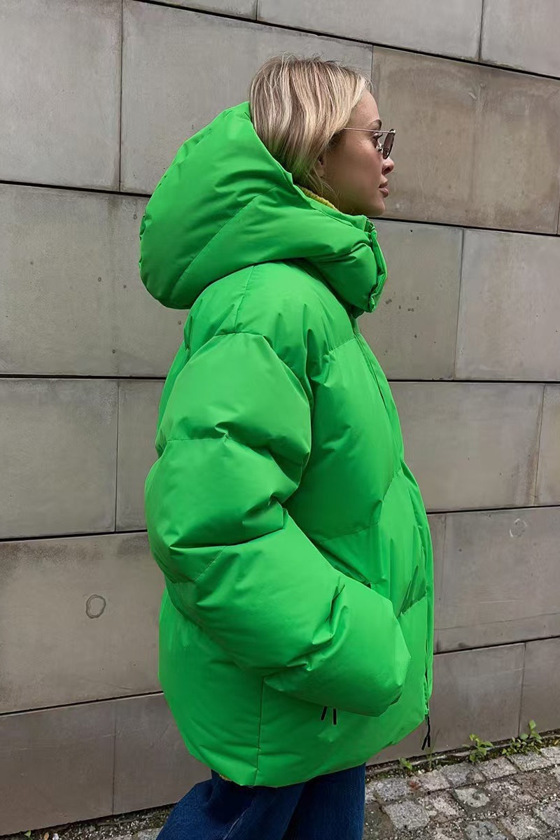 Heavy Duty Zipped Hooded Puffer Jacket image 10