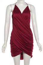 Chic V Neck Ribbed Cami Slim Mini Dress image 5