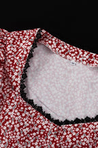 Puff Sleeve Floral Tie Two Piece Set image 6