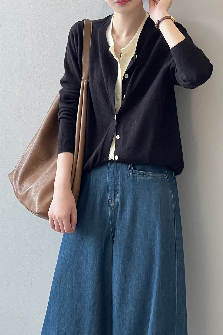 Color Block Layered Cardigan image 13