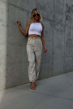 Street Style Drawstring Cargo Pant image 3