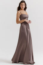 Elegant Cami Backless Maxi Party Dress image 8
