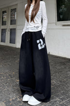 Y2K Oversized Blue Sweat Pants image 5