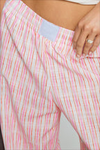 Colorblock Striped Wide-Leg Relaxed Pants image 5