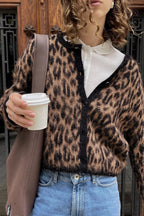 Retro Soft Touch Leopard Cardigan image 3