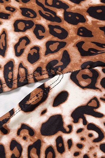 Sexy Leopard Print Backless Maxi Dress image 6