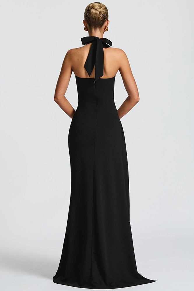 Sexy Backless High Slit Bodycon Maxi Dress image 5