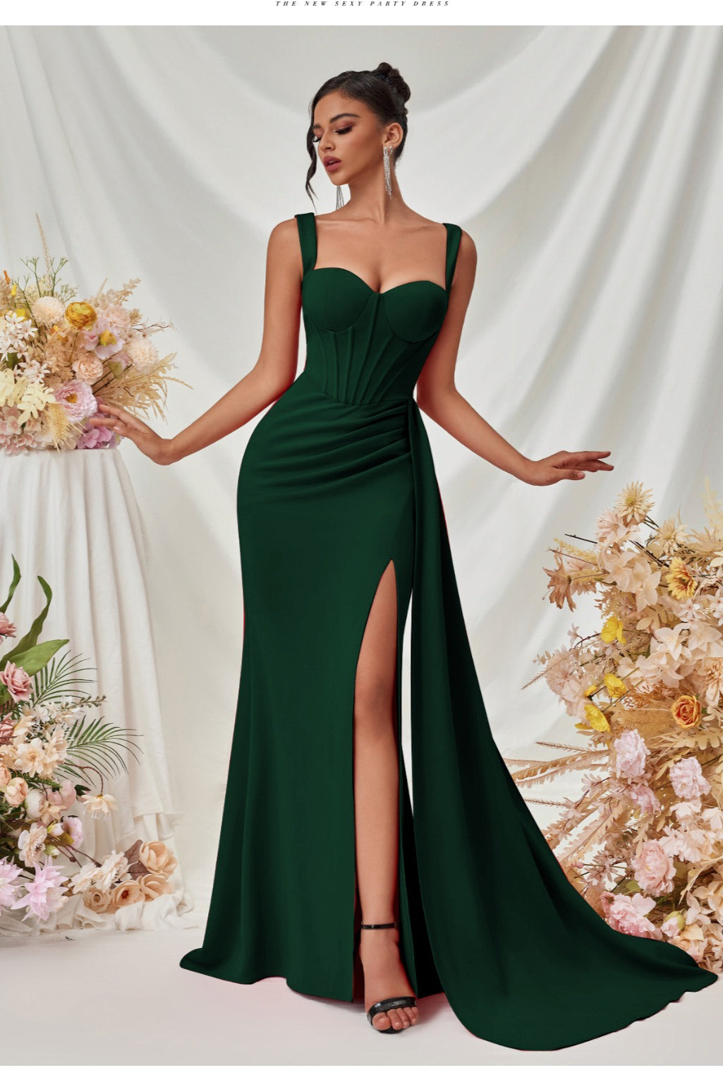 Sexy Bodycon Slit Maxi Party Dress image 7