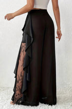 Irregular Split Lace Wide Leg Pants image 4
