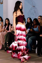 Elegant Fringed Waist Elastic Casual Maxi Dress image 2