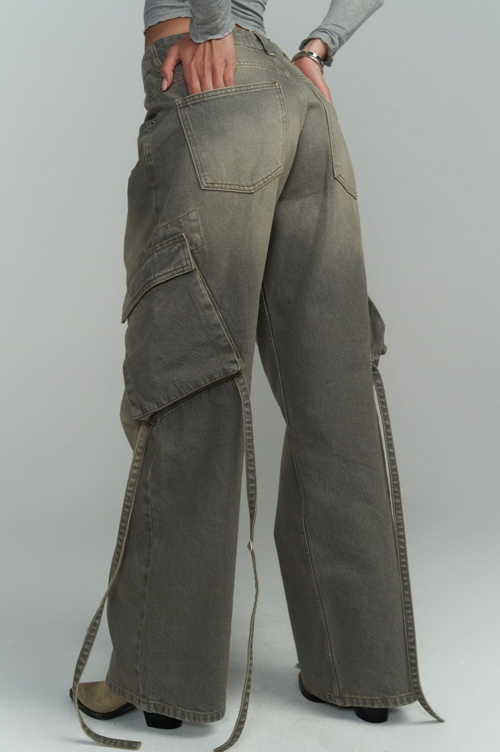Vintage Patch Pocket Wide Leg Jean image 4